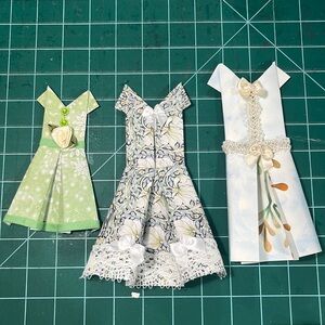 Embellished Handmade Origami Dresses